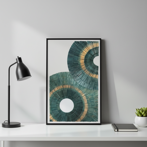 Wholesale Customized Digital Printed Modern Home Wall Art Decor Abstract Green <b>Canvas</b> Still Life Crystal Porcelain Painting MJSP - Product Image 6