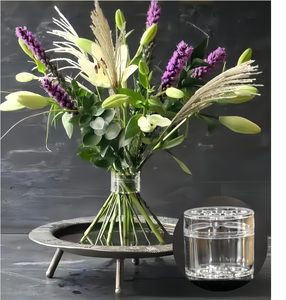 Soporte en Espiral para Ikebana, Decoración Ecológica para el Hogar, Soporte para Arreglos Florales, Transparente/Verde - Product Image 2