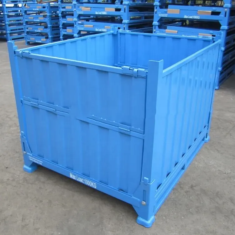 Industry Grade Material Wire Mesh Basket Steel Wire Mesh Basket Steel Storage Crate