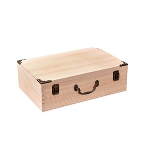 Huifa Wooden Storage Box Rectangular Lockable Desktop Jewelry Makeup Organizer Decorative Box - Product Image 5