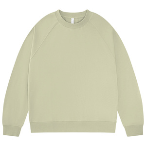 Hauts décontractés à col rond et manches raglan style streetwear en molleton bouclette pour la vente en gros de sweats à capuche et pulls pour hommes - Product Image 4