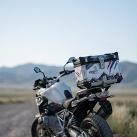 Coffre de moto en alliage aluminium-magnésium noir 45L, boîte arrière, top case, boîte latérale en aluminium