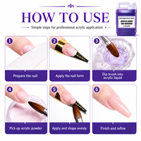 Monomère de système acrylique professionnel liquide d'ongle acrylique EMA MMA monomère liquide de poudre acrylique