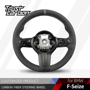 Volante Personalizado de Fibra de Carbono Mate con Empuñadura de Gamuza para BMW X3 X5 F10 F30 F87 F82 F80 F11 F15 <span class=keywords><strong>M2</strong></span> M3 M4 M5 <span class=keywords><strong>240i</strong></span> 440i 540i - Product Image 2