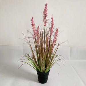 Décorations végétales artificielles du fabricant : tons roses, herbes simulées (oignons, roseaux, herbe de chien, pissenlits, lavande) - Product Image 3