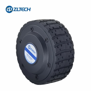 Zltech CE ROHS 4 pouces 24V 100W 2N.m 450 tr/min <span class=keywords><strong>moteur</strong></span> de moyeu de <span class=keywords><strong>roue</strong></span> servo électrique sans balai DC avec pneu en caoutchouc pour voiture AGV - Product Image 3