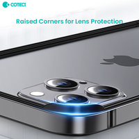 Étui de protection magnétique en alliage d'aluminium ultra-fin COTECI pour iPhone 16 Pro Max 16 Plus