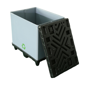 Ağır özelleştirilmiş oluklu karton katlanır lojistik katlanabilir plastik palet kol paketi konteynerler kutuları - Product Image 2