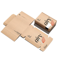 Embalaje de utensilios de cocina impreso personalizado, envío de papel Kraft marrón corrugado, cajas de cartón para envío