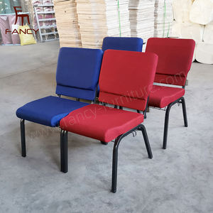 Chaises d'église pour adultes américains <span class=keywords><strong>bordeaux</strong></span> Ganging Brackets Chaise d'église en métal bon marché avec logo Sièges d'église en vente - Product Image 4