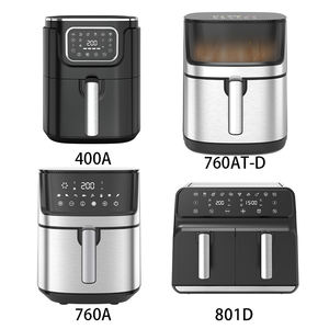 Venta al por mayor de electrodomésticos OEM de gran capacidad eléctrica 8L <span class=keywords><strong>litros</strong></span> sin aceite digital inteligente hornos freidora de aire en stock - Product Image 2