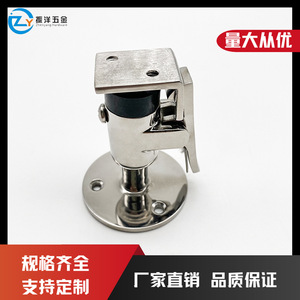 Stainless Steel <b>Door</b> Stop Wall Mount Heavy Duty <b>Spring</b> Loaded Entry <b>Door</b> Holder With Rubber Tip - Product Image 5