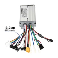 Controlador de Motor para Bicicleta Eléctrica ULIP 36V 48V 60V 25A con Pantalla en el Manillar, Controlador de Motor sin Escobillas de 500W