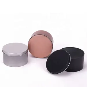 8 oz kim loại tinplate Vòng trang trí nội thất thơm nến thiếc nồi kẹo thiếc container hộp trà tin có thể