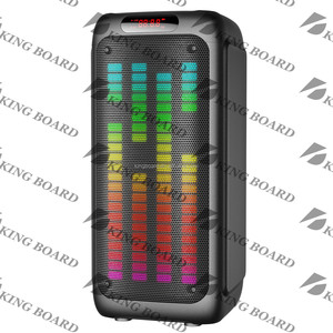 Kts không dây di động ngoài trời DJ Đảng BT loa với TWS & FM & USB đôi 8 inch KTS-1755 nhà máy giá - Product Image 1