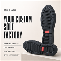 Semelle de chaussure en caoutchouc antidérapante robuste sur mesure pour usine, structure épaissie, semelle extérieure absorbant les chocs, chaussures décontractées pour hommes OEM ODM