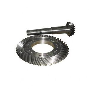 Engranaje cónico espiral de acero forjado mecanizado cnc de piñón y fabricante personalizado - Product Image 2