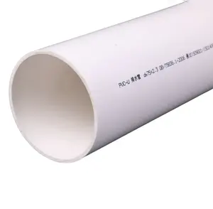 Tubo de PVC subterrâneo de alta pressão para sistema de drenagem, material novo, tubo de PVC para irrigação subterrânea de 3,5 polegadas, 110 mm 160 mm