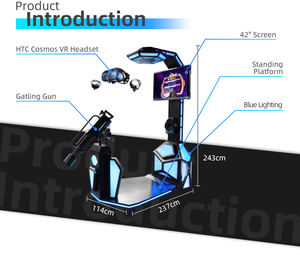 COSMOS Auriculares 9D Gatling Caza Simulación VR Tiro Simulador 9D Máquina de juegos con <span class=keywords><strong>3</strong></span> juegos - Product Image 4