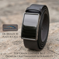 Boucle de ceinture de haute qualité, largeur 30 mm, en alliage de zinc, boucle automatique, finition noire polie, accessoires de ceinture, logo personnalisé OEM