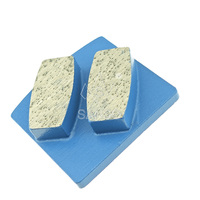 Bloc de ponçage diamanté OEM de haute qualité, à trois segments Redi Lock, outils Absavise pour polisseuse de sols en béton, épaisseur 10 mm