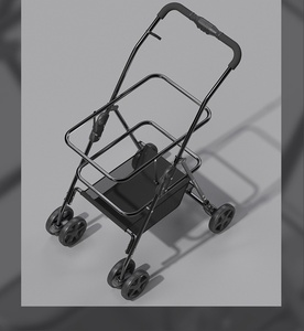<span class=keywords><strong>Poussette</strong></span> Easy Dog Carrier avec 4 roues Chariot pliant à fonctions multiples Petit matériel Oxford <span class=keywords><strong>pour</strong></span> animaux et animaux de compagnie - Product Image 6