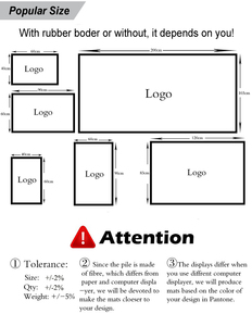 Cổ điển trong nhà/ngoài trời nhập cửa tầng Mat có thể giặt hoa thảm cao su với logo cho nhà và sân golf - Product Image 5