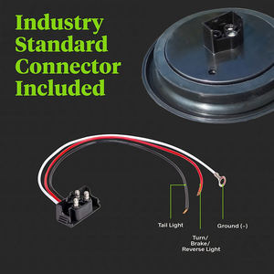 Nouveau Camion Remorque systèmes d'éclairage kit 4 pouces rond Blanc revenaient lampes - Product Image 5