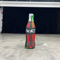 Bouteille de cola gonflable géante de 2,2 m, bouteille gonflable personnalisée pour la publicité de marque, équipement publicitaire, canette de boisson gonflable
