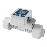 Diamètre de haute précision Pvc petit tuyau Type en ligne Mini débitmètre à ultrasons compact pour l'eau