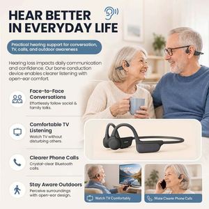 Écouteurs intra-auriculaires filaires étanches avec fonction <span class=keywords><strong>FM</strong></span>, haut-parleur à bande de cou en mousse, suppression du bruit, pour le sport et la course à pied, sans fil Bluetooth - Product Image 5