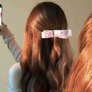 กิ๊บติดผมพลาสติกผ้ากำมะหยี่เกาหลี ทำมือ โบว์สองชั้นแบบคลาสสิก ขนาด 11 ซม. สำหรับผู้หญิง งานแต่งงาน งานปาร์ตี้ เครื่องประดับผม - Product Image 2