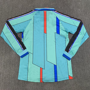 Футболка для футбола Blockcore Barcelona 96-97, выездная, с длинным рукавом, винтажная, ретро, Ла Лига - Product Image 2