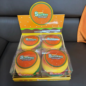 Mainan Squishy Jumbo Rocket Popsicle Tiga Garis Merah Putih Biru Bentuk Kerucut Ujung Bulat Pensil Raksasa <span class=keywords><strong>Burger</strong></span> Slow Rising Toys Grosir - Product Image 6