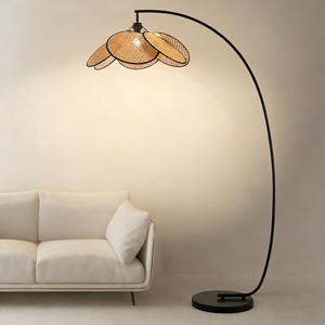 โซฟาห้องนั่งเล่นสไตล์ฝรั่งเศสโบราณ ติดกับโคมไฟตั้งพื้นเหล็กดีไซน์ทันสมัย โคมไฟตั้งพื้นสไตล์จีนใหม่ ขั้วหลอด E27 - Product Image 1