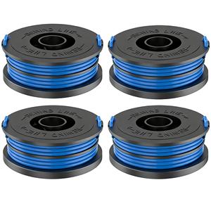 Paquete de 4 cabezales de repuesto para desbrozadora RSJA-01, línea de nailon de 1,6 mm, 32 pies/10 m, para Spear & Jackson GT450 GT600 N1F-GT-280 450-D S6030ET - Product Image 1