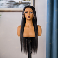 Perruque de cheveux humains vierges bruts de 24 pouces de long, 13x4 HD pour perruque frontale en dentelle Remy, perruque bouclée brésilienne en dentelle frontale, perruque Latisha