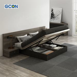 Base de Cama Moderna de Madera Maciza con Almacenamiento Elevable - Product Image 6