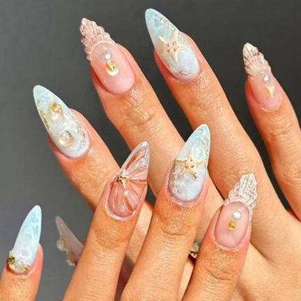 Z989 Wholesale French Artificial False Nails Press on Acrylic Gel Nail Design Reusable Nail Tips Manicure Kits