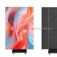 Écran d'affichage LED pliable P2.5 pour centre commercial, panneau publicitaire portable