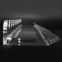 Ensemble de règle de mahjong américain de luxe moderne et portable en acrylique transparent avec table de mahjong