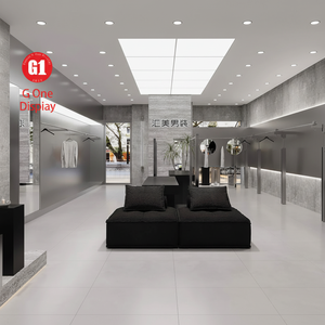 ชั้นวางเสื้อผ้าแบบกำหนดเองสำหรับร้านค้าปลีกเสื้อผ้าบุรุษ ออกแบบสำหรับตกแต่งร้านค้า - Product Image 1