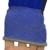 Gants de travail de sécurité Yokii 18G en nylon et PU, gants de protection en caoutchouc pour le jardin, gants de travail enduits de PU