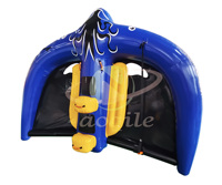 Bateau gonflable de ski nautique de haute qualité en forme de raie manta, certifié CE, 4,2 m de long x 3,6 m de large, couleur personnalisée