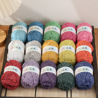 Fil à tricoter scintillant et varié pour le crochet, mélange polyester argenté métallique, fil coloré pour travaux manuels et créations DIY
