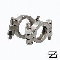 Raccord Sanitaire Tri-Clamp en Acier Inoxydable 304, Double Boulon, Poli Miroir, Haute Pression, 3.0 Pouces, Qualité Alimentaire, pour Laiterie et Brasserie, OEM