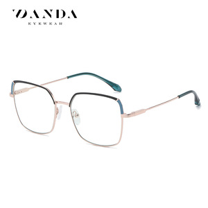 Danda Eyewear Lunettes rectangulaires en métal à monture complète Js8617 Anti-lumière bleue Montures pour femmes - Product Image 5