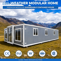Maison Modulaire Conteneurisée Extensible 40Ft 20Ft aux Normes Locales, 1 2 3 4 5 Chambres, Prix Usine