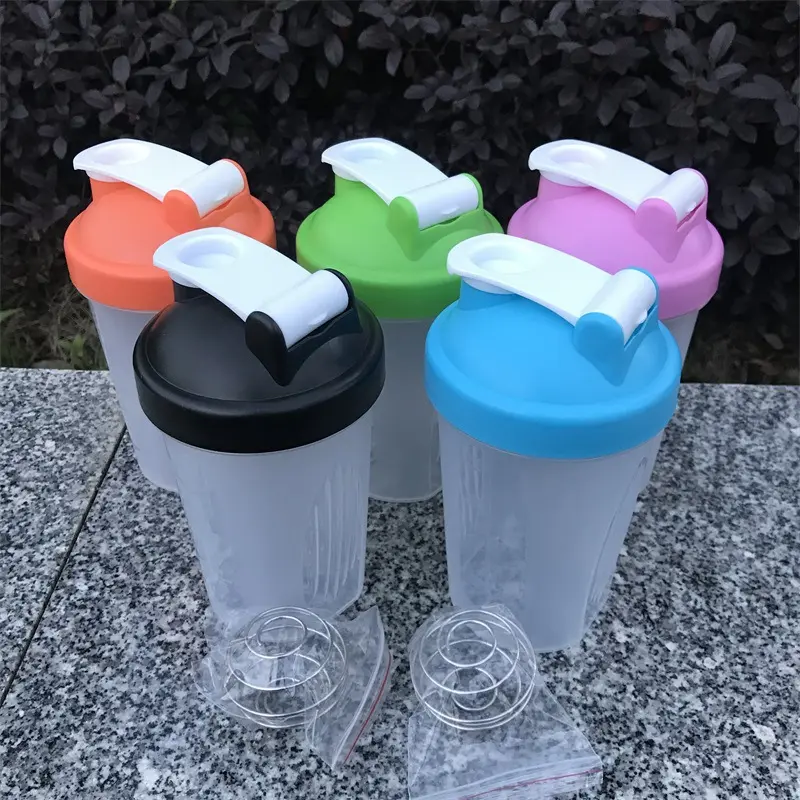 Hot Sale 400ml Protein Powder Plastic Shake Cup Custom LOGO Gift Cup Sports Bottle