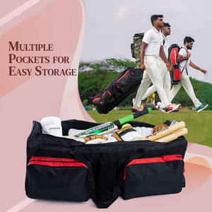 OEM ODM Custom Durable Waterproof Large Capacity Sports Accessories <b>Duffle</b> Equipments Trolley Rolling Cricket <b>Bag</b> <b>with</b> <b>Wheels</b> - Product Image 4
